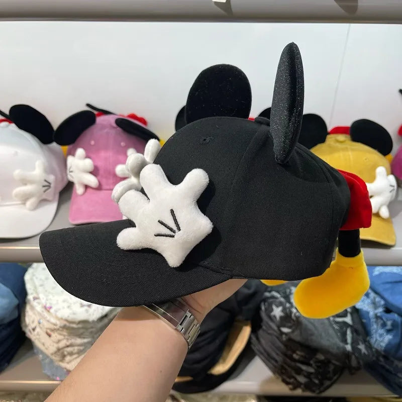 Berretto da Baseball con Orecchie da Topo Ragazze Cartoon Anime Stile Y2K