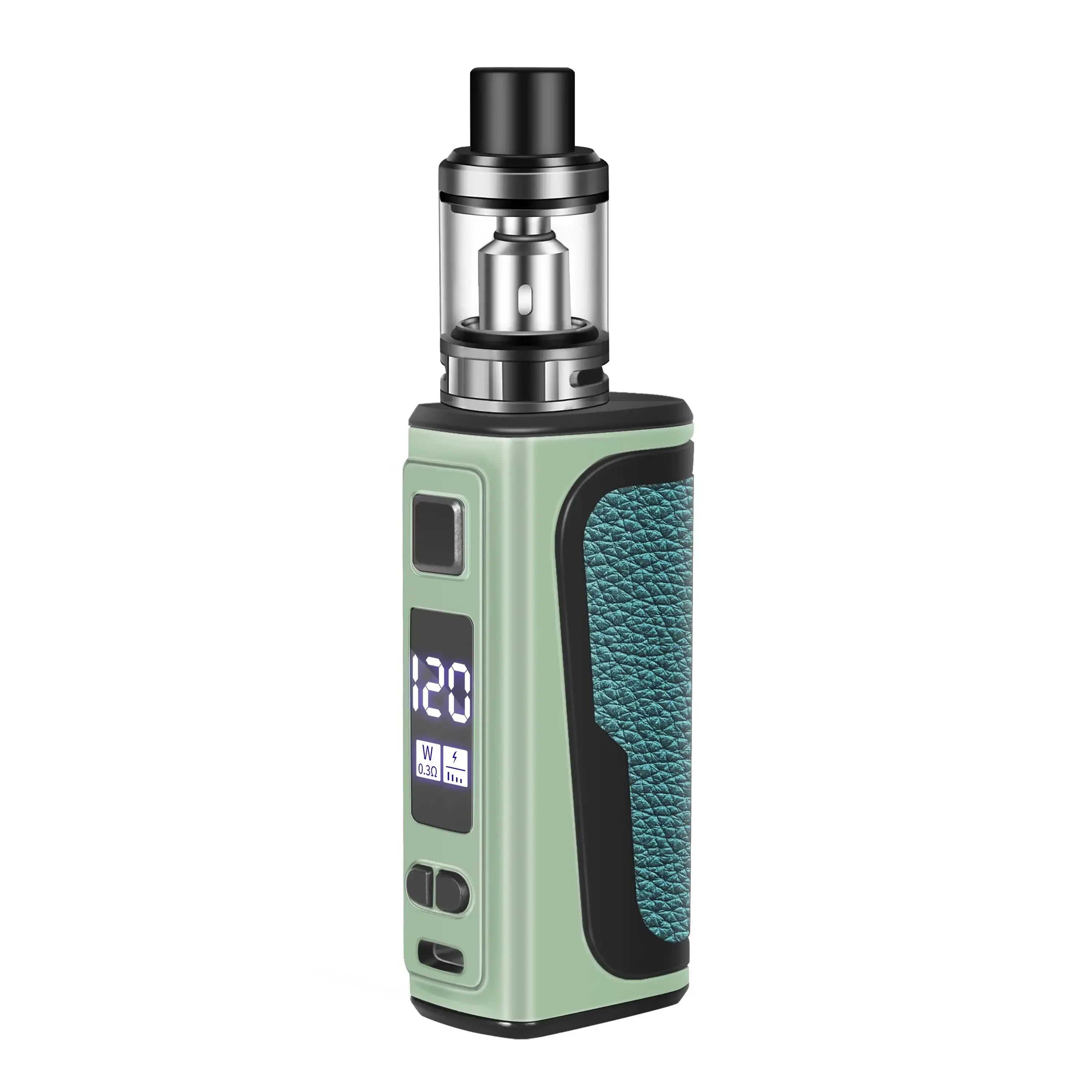 120W Vape Box Mod Kit Sigaretta elettronica Vaper 1800mah Batteria incorporata Serbatoio da 2.0ml Schermo OLED Vaporizzatore E5 120w Vape Box Mod