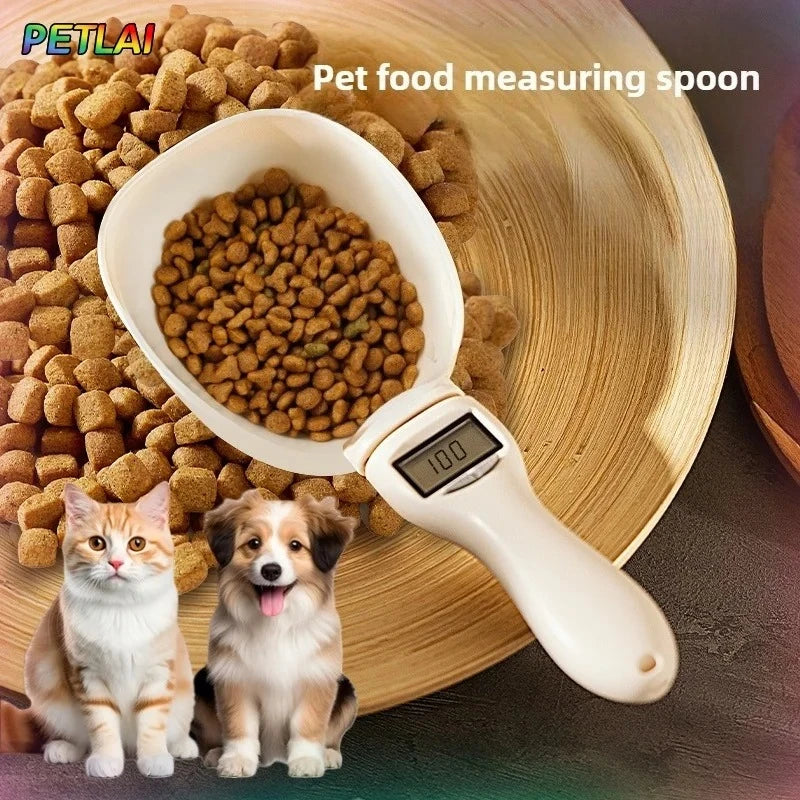 Paletta per alimenti per cani e gatti, bilancia, cucchiai dosatori elettronici intelligenti, cucchiai per alimentazione con bilance, accessori per alimenti per animali domestici