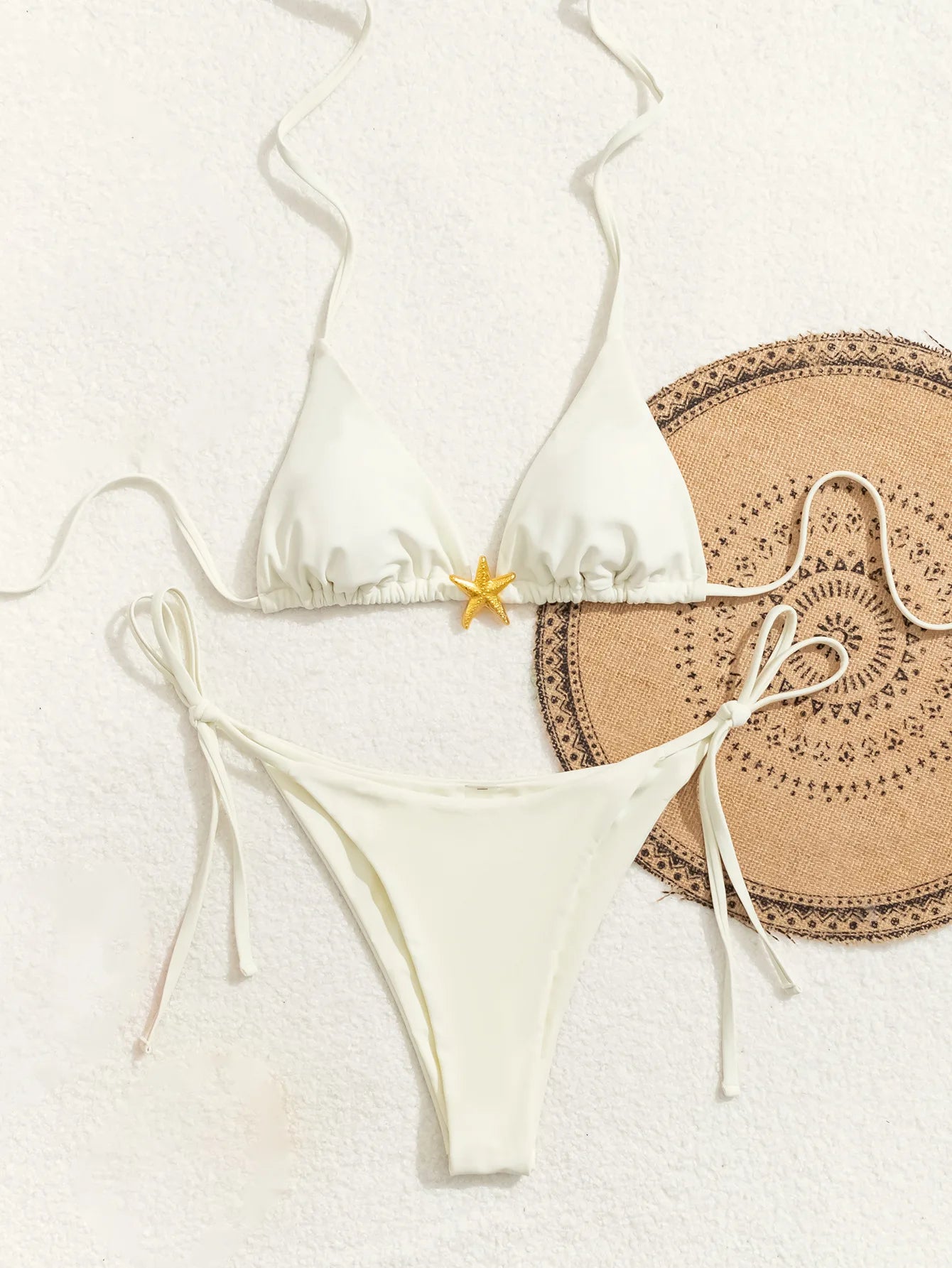 Nuovo Set Bikini Triangolo 2026 - Costume da Bagno Push-Up con Stampa Floreale e Slip Brasiliano