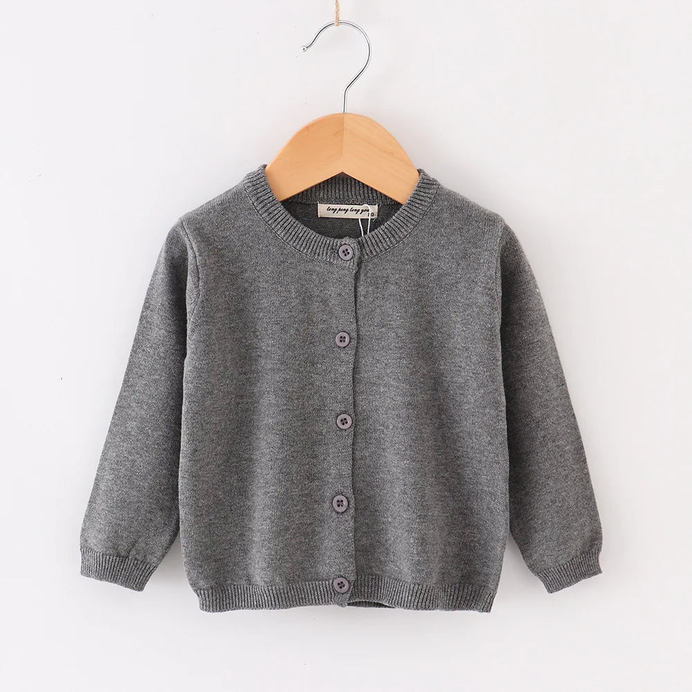 Vestiti per ragazze autunnali Cardigan casual per bambini Solido punto aperto Ragazzi Cappotti morbidi Maglioni per bambini Giacche in maglia per bambini Manica intera