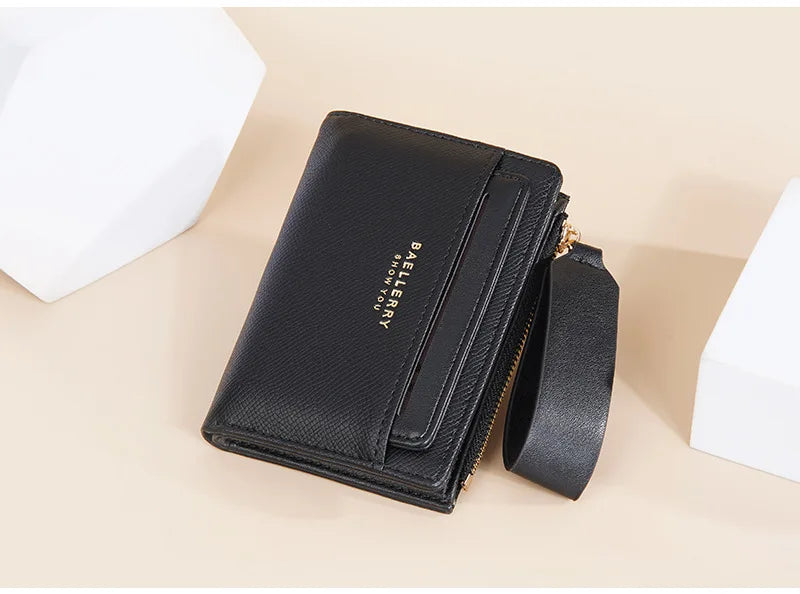 Portafoglio di Lusso Baellerry per Donne, Elegante Portamonete Sottile in Pelle PU con Scomparti Multipli per Carte