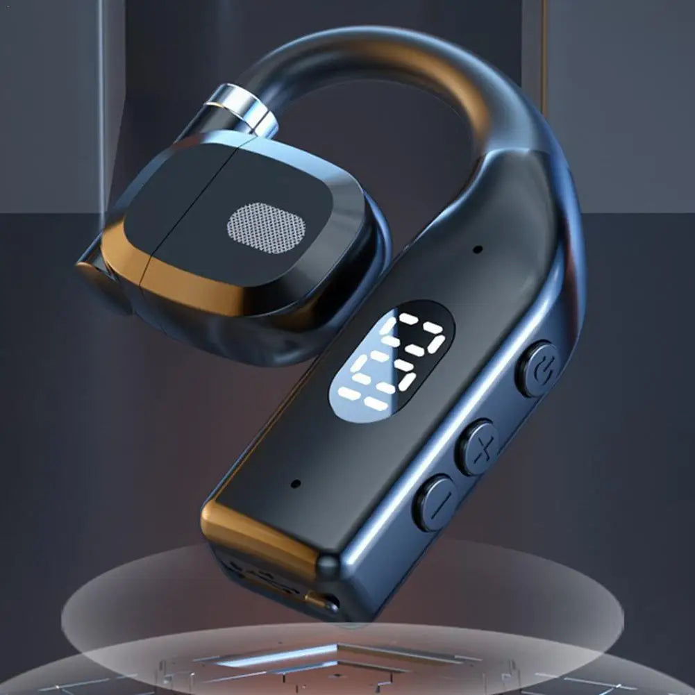 Auricolari singoli Cuffie da lavoro in standby lungo Cuffie mono impermeabili Chiamata esterna Auricolari wireless Bluetooth