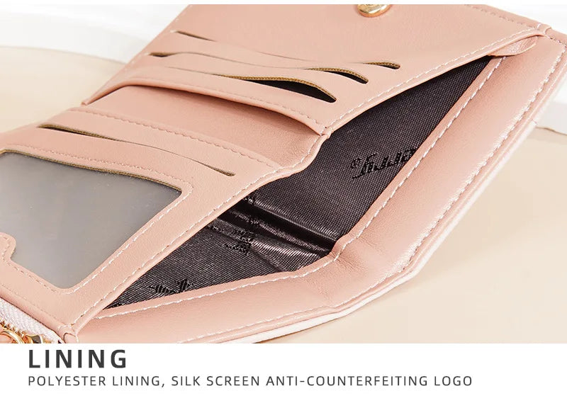 Portafoglio di Lusso Baellerry per Donne, Elegante Portamonete Sottile in Pelle PU con Scomparti Multipli per Carte