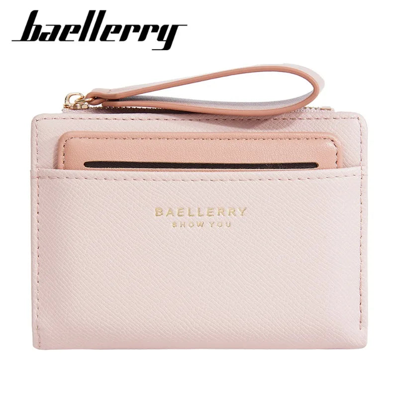 Portafoglio di Lusso Baellerry per Donne, Elegante Portamonete Sottile in Pelle PU con Scomparti Multipli per Carte
