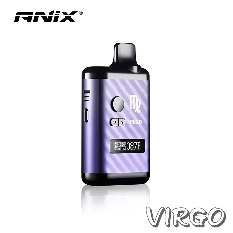 Vaporizzatore per erbe secche genuino ANIX VIRGO controllo della temperatura a base di erbe fumo di tabacco penna Vape 1300mah batteria schermo OLED sigaretta elettronica