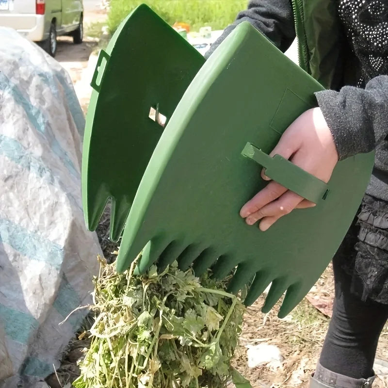 Rastrello da giardinaggio portatile, comodo per pulire i detriti nel cortile e al prato, forniture da giardinaggio per interni ed esterni.