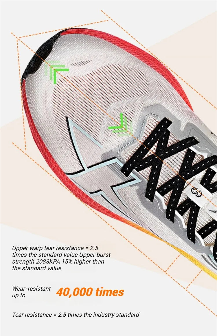 Scarpe da corsa da uomo Xtep 2000 km 3.0 2025 Scarpe da ginnastica da jogging da allenamento resistenti all'usura, leggere e ammortizzate primaverili 875119110032