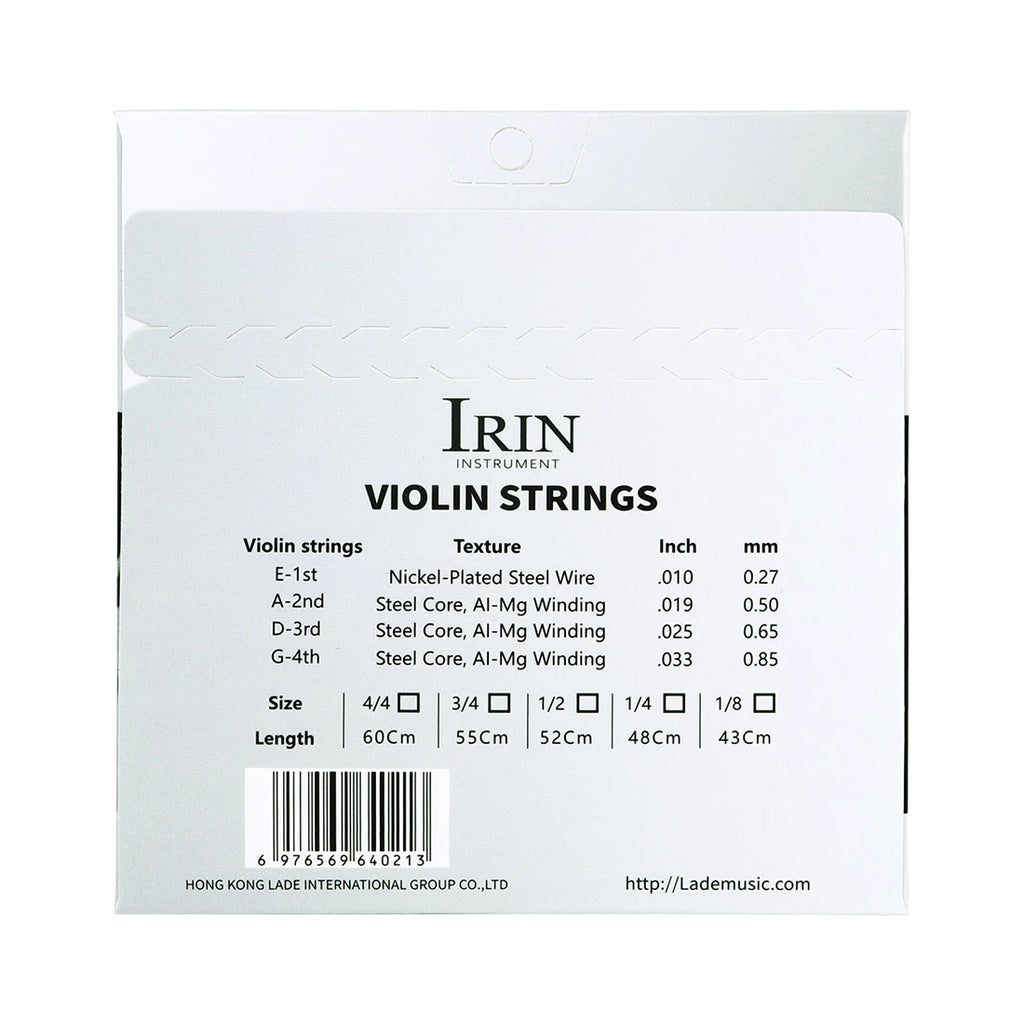 Corde per violino Lega di alluminio-magnesio Acciaio inossidabile Corda per violino professionale Accessori per strumenti musicali Alta qualità