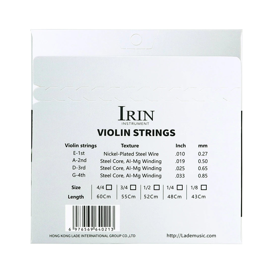 Corde per violino Lega di alluminio-magnesio Acciaio inossidabile Corda per violino professionale Accessori per strumenti musicali Alta qualità