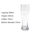 Tazza di birra di grano tazza di vetro personalità artigianale boccali di birra tazza di cristallo bicchiere di succo bicchieri forniture per Bar per la casa