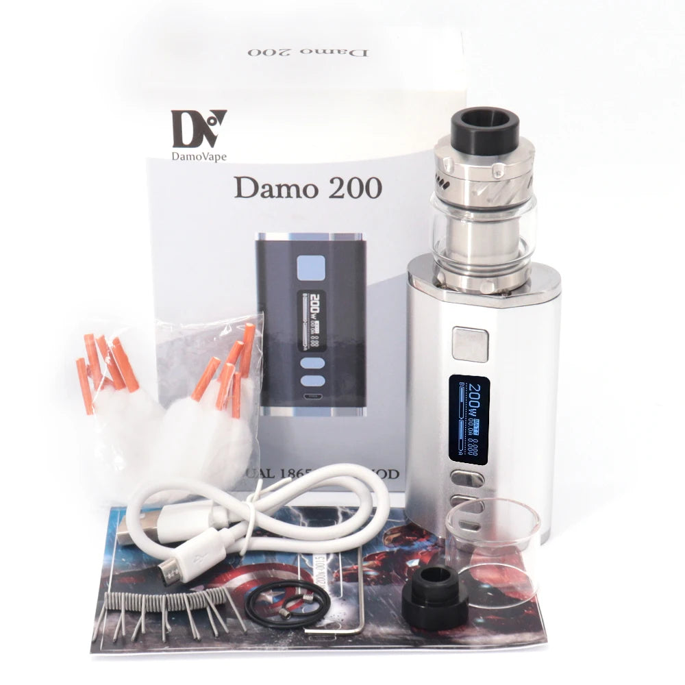 Sigaretta elettronica 200W VAPE Box Mod 4400mah Batteria Zeus Sub Ohm Serbatoio Dead Rabbit V1/v3 Rta Doppia bobine Atomizzatore Vape Kit