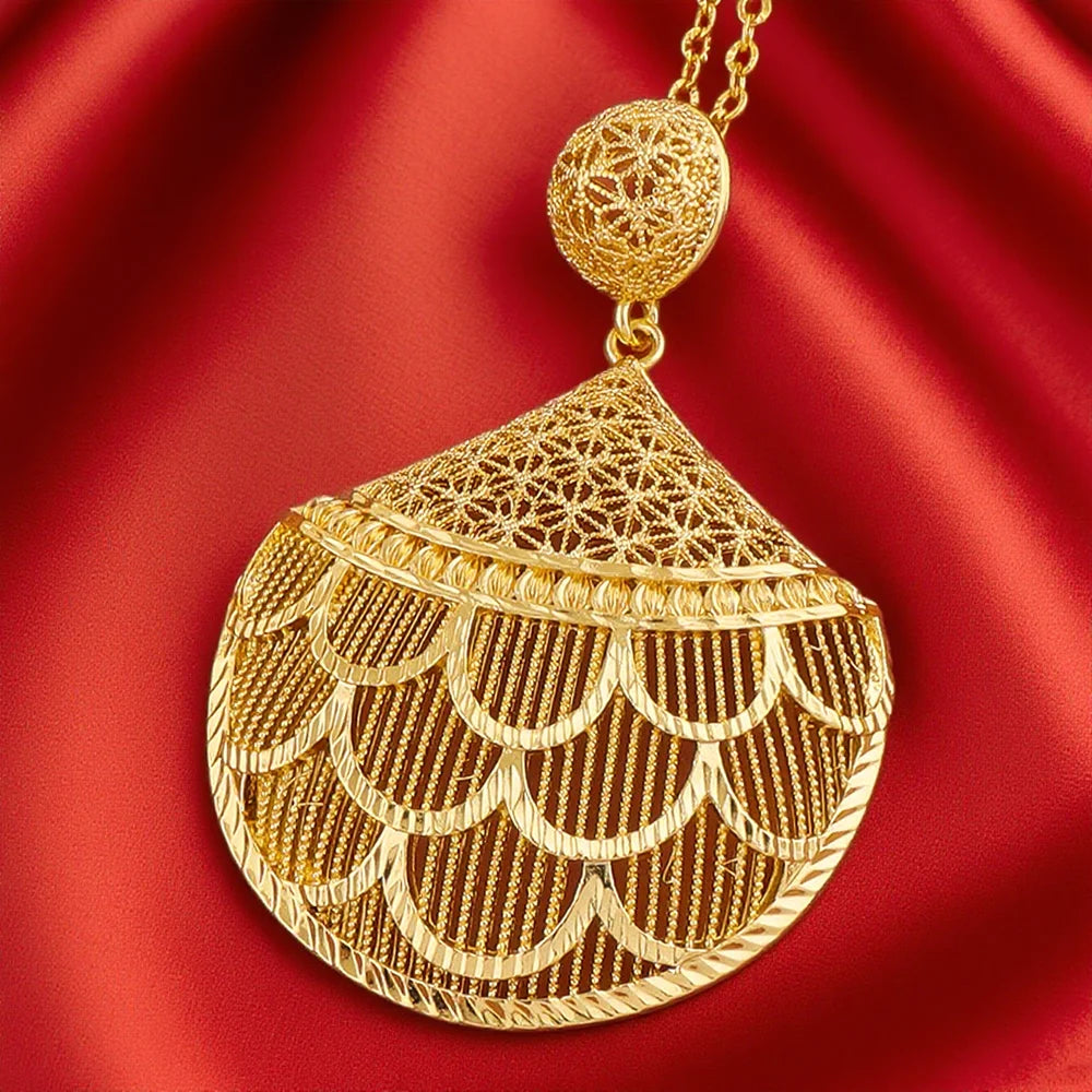 Dubai 24k Gold Plated Jewelry Sets for Women Earrings Necklace Rings Indian Bridal Costume Sets Nigerian Wedding Party Gifts