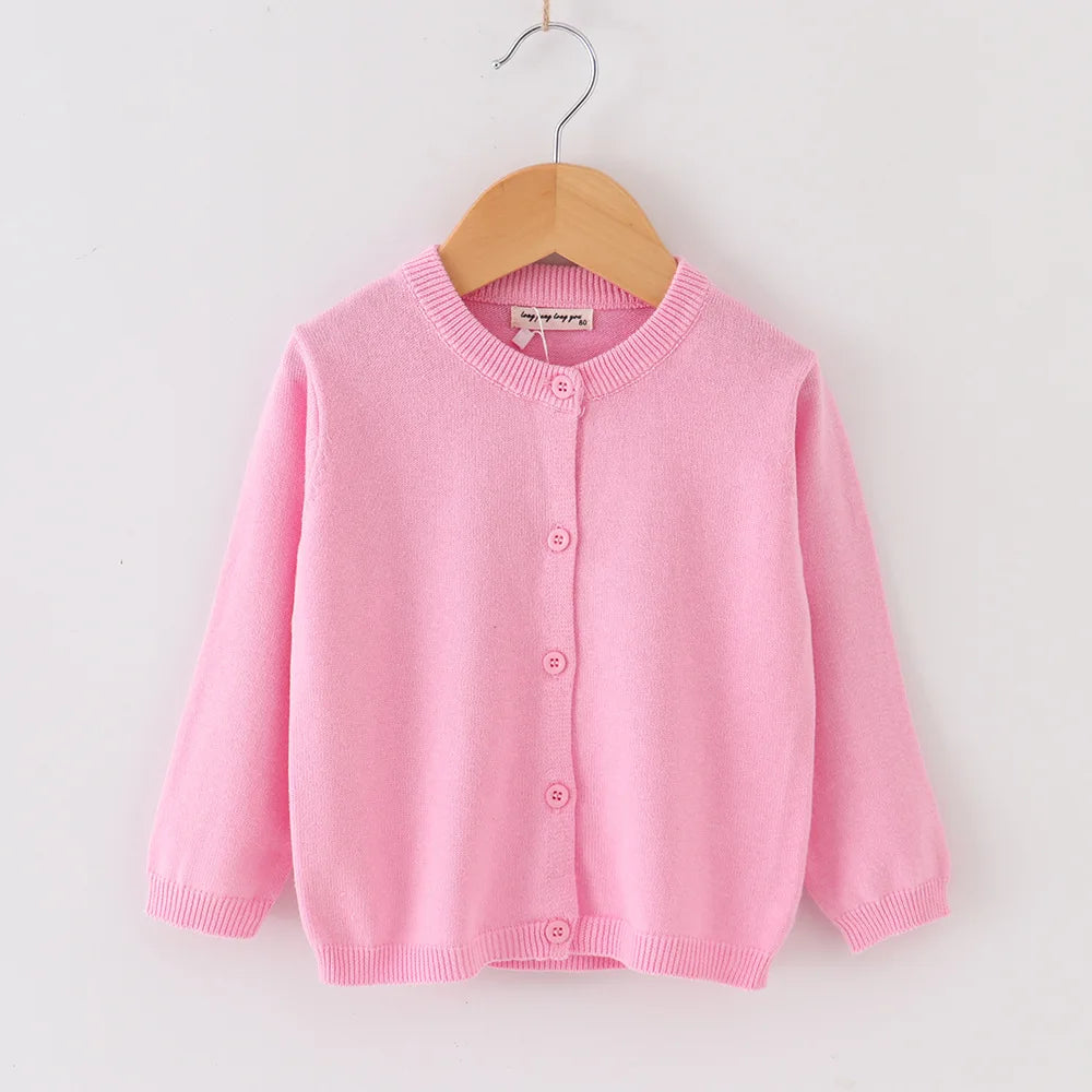 Vestiti per ragazze autunnali Cardigan casual per bambini Solido punto aperto Ragazzi Cappotti morbidi Maglioni per bambini Giacche in maglia per bambini Manica intera
