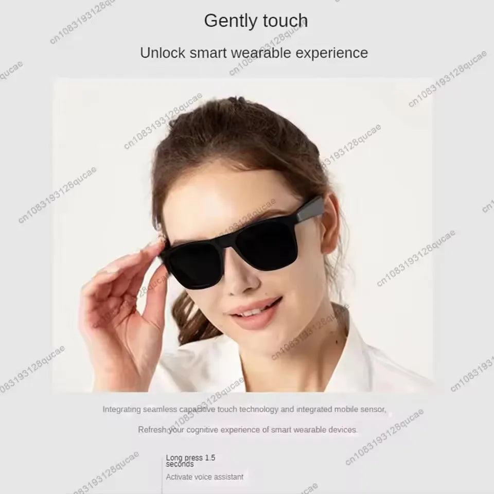 Nuovi Occhiali Smart 2026 per Uomo e Donna, Occhiali Bluetooth con Controllo Vocale, Chiamate, Musica, Protezione UV400, Occhiali da Sole Polarizzati con Cuffie Integrate