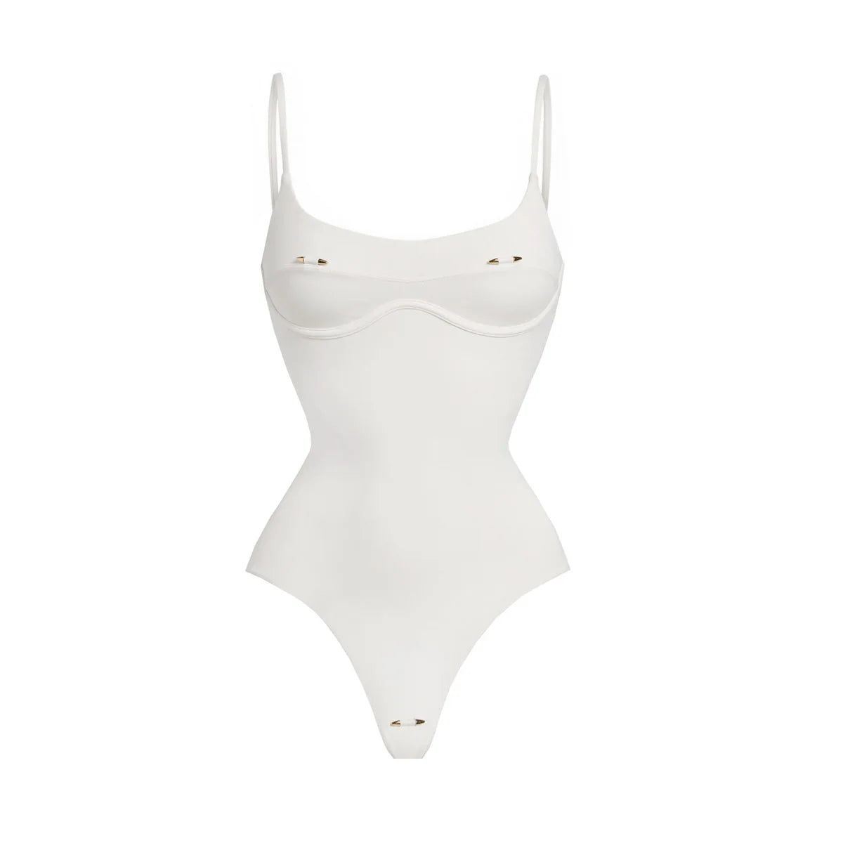 2026 2 Pezzi Costume da Bagno Intero Sexy da Donna, Monokini a Vita Alta Push-Up, Tinta Unita, Abbigliamento da Spiaggia