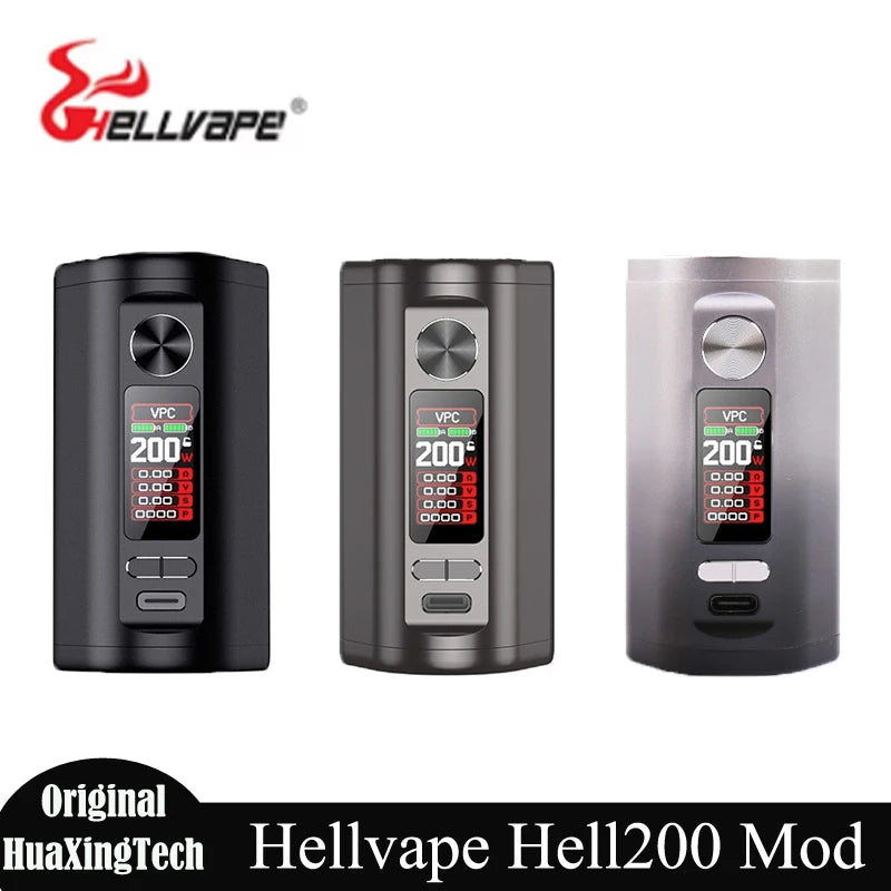 Sigaretta elettronica originale Vape Hellvape Hell200 Mod 510 Thread 18650 batteria ricaricabile Golisi G22 Cell Type-c ricarica