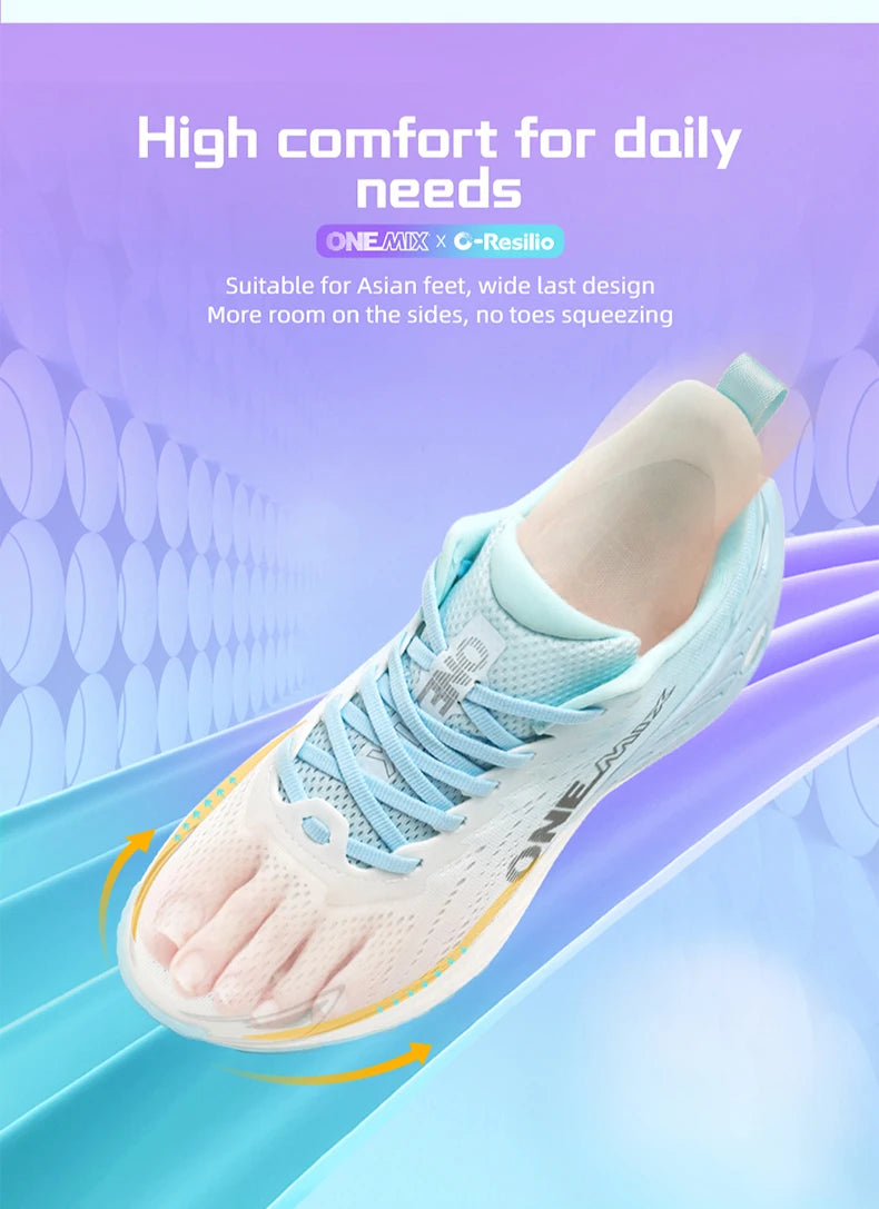 ONEMIX Scarpe da corsa casual Scarpe da jogging estive traspiranti Uomo Scarpe da ginnastica leggere da donna Scarpe sportive con cuscino maschile da esterno