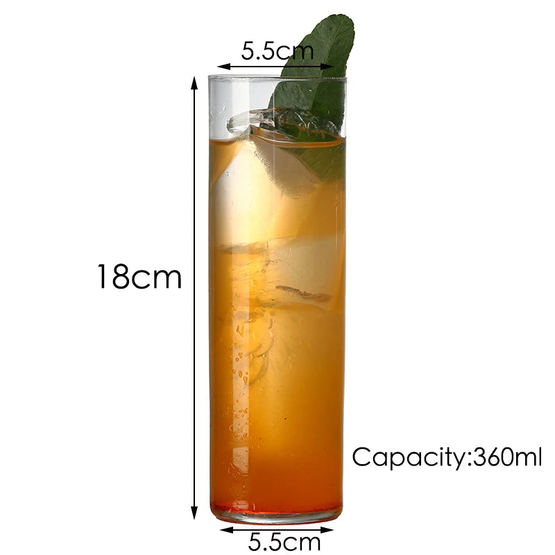 Bicchieri in cristallo senza piombo, creativi, per bibite, Collins, tumbler, per acqua, succo, birra e cocktail