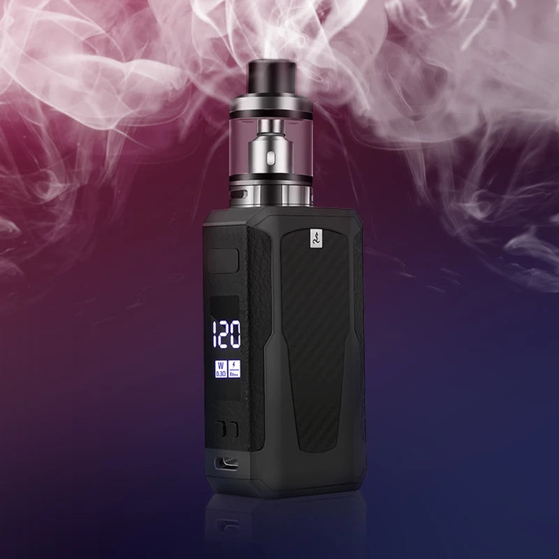 Sigarette elettroniche Vape Pen Smoke 120W Box Mod Kit 1800mah 2.5ml Atomizzatore Schermo OLED Sigaretta elettronica Vaporizzatore Vaper Shisha Ecig