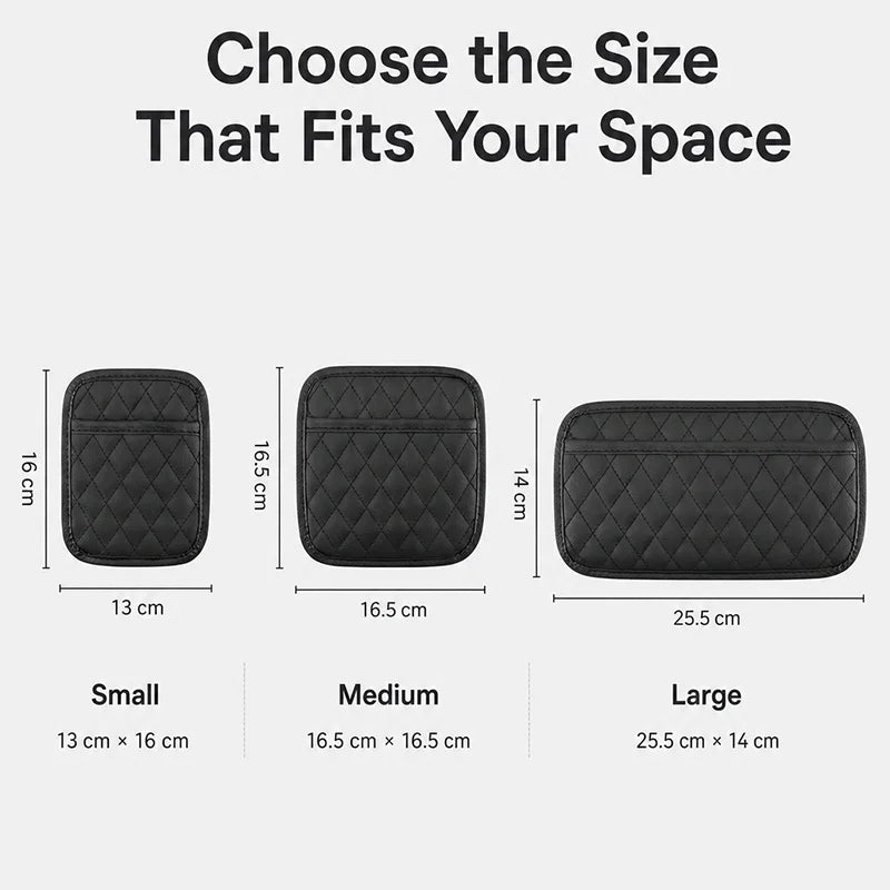 Accessori Auto per Uomo - Organizzatore per Sedile Auto in Pelle PU, Porta Cellulare e Occhiali da Sole, Porta Documenti Impermeabile