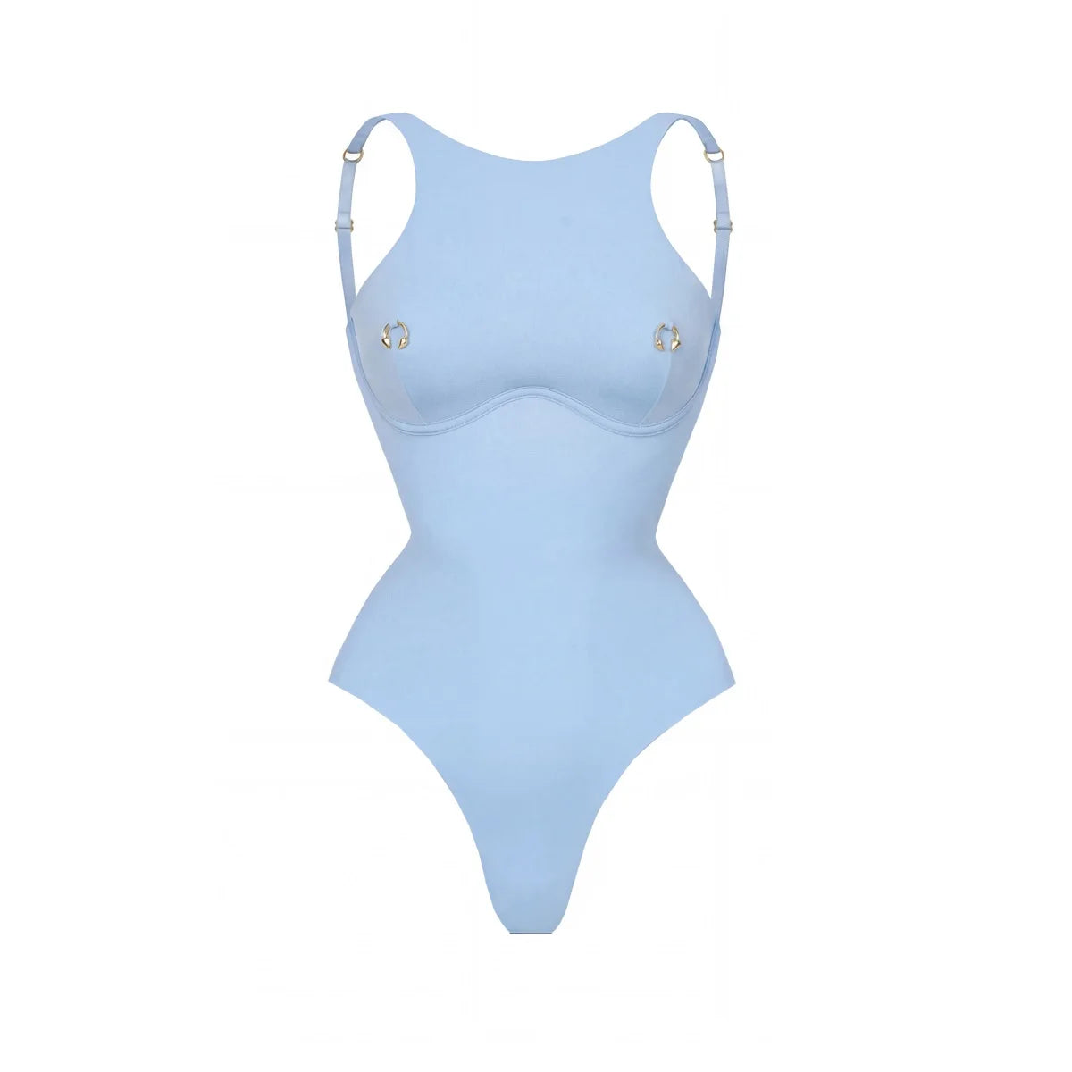 2026 2 Pezzi Costume da Bagno Intero Sexy da Donna, Monokini a Vita Alta Push-Up, Tinta Unita, Abbigliamento da Spiaggia