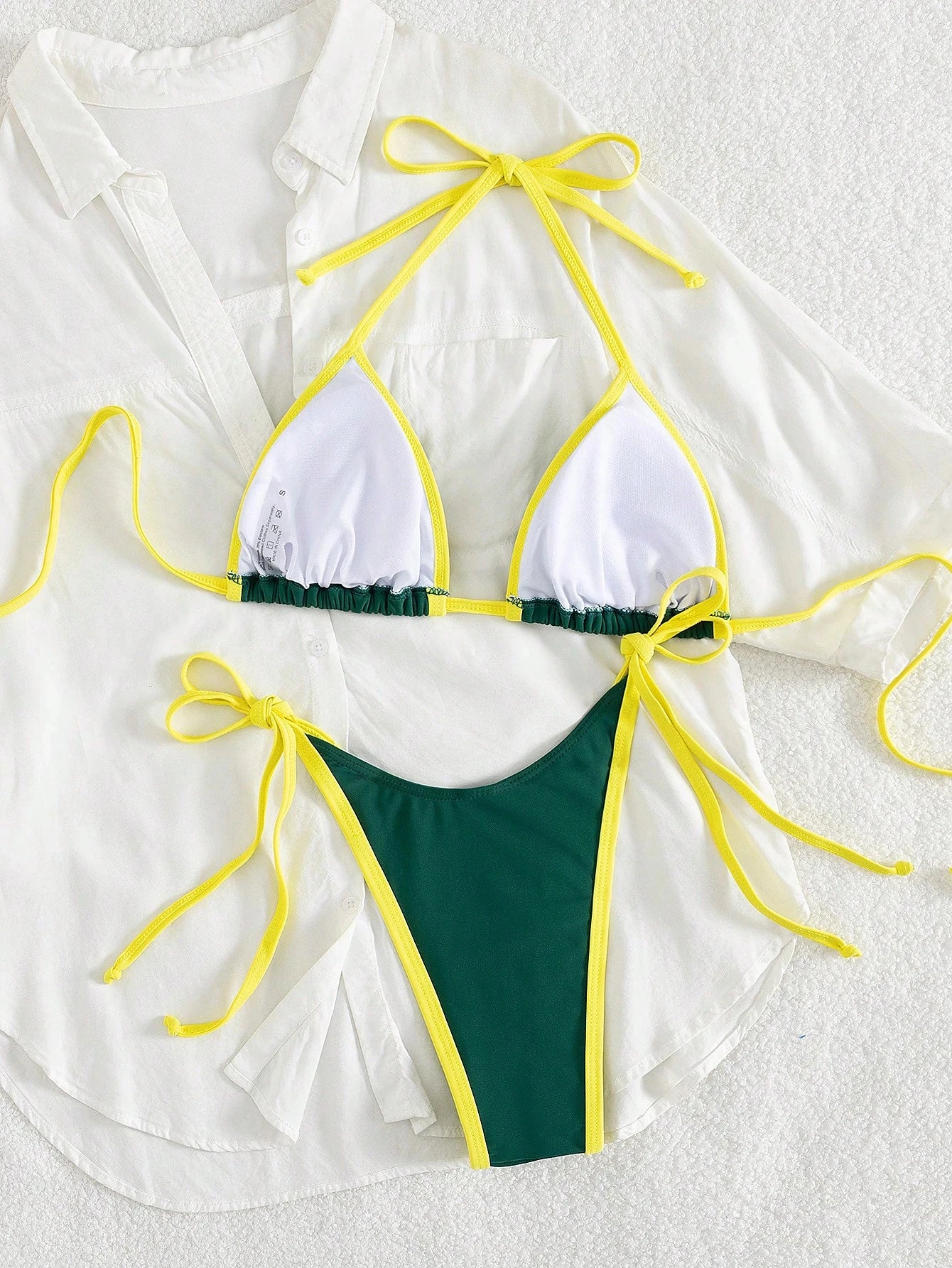 Il colore sexy a contrasto separa il micro bikini 2026 costume da bagno da donna costumi da bagno femminili mini perizoma bikini set costume da bagno a due pezzi