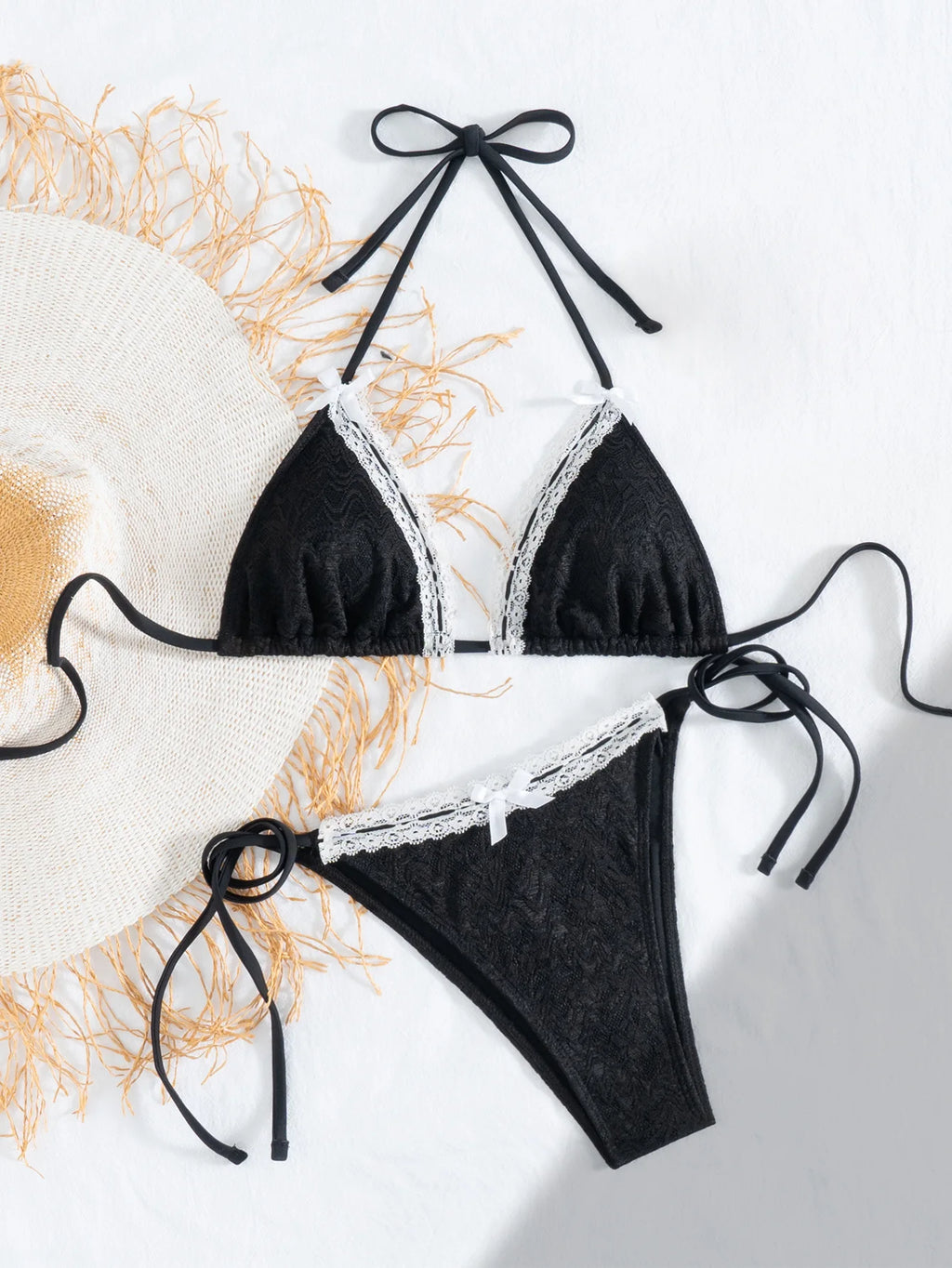 Nuovo Set Bikini Triangolo 2026 - Costume da Bagno Push-Up con Stampa Floreale e Slip Brasiliano