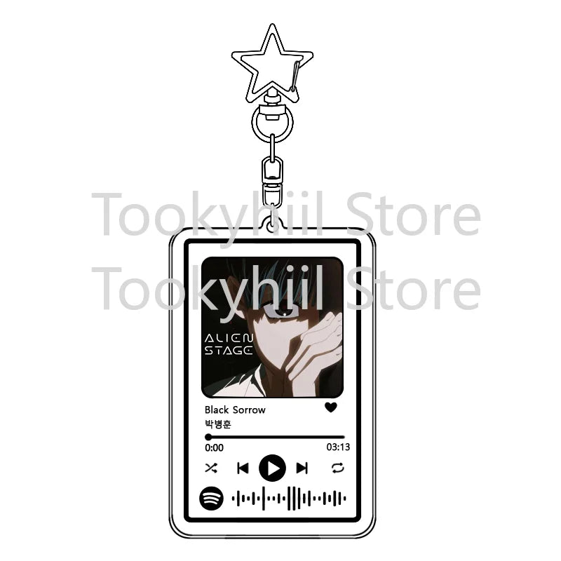 Popolare 26 brani Alien Stage Music Portachiavi Colonna sonora originale LUKA Accessorio per donna Ciondolo per borsa Playlist Codice Keying Fans Regalo