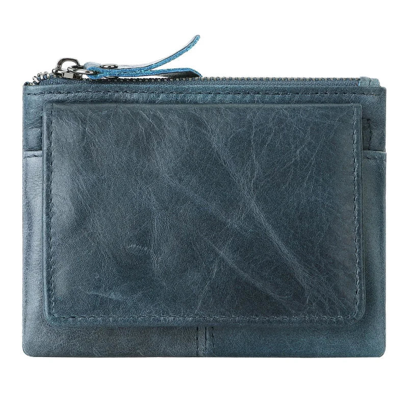 Nuova borsa per carte da donna e da uomo in pelle di mucca Portamonete Porta carte di credito sottile Portafoglio per uomo e donna Tasca per carta d'identità