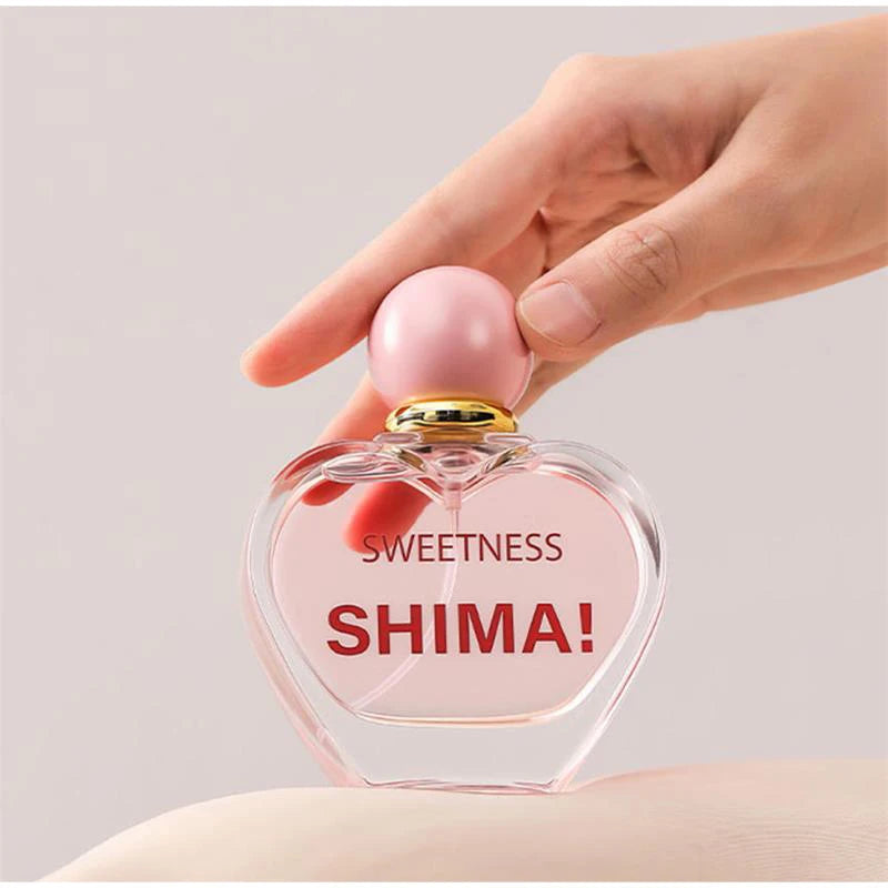 Creative Brand Unisex Heartshaped Perfume Fresh Natural Orange Berry Woody Rose Light Perfume Sweet Girlish Love Fragrance Spray