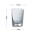 6 pz/4 pz/2 pz/1 pz tazza da tè 90ml tazza di vetro resistente al calore tazza di acqua trasparente addensato tazza di birra tazza di vino tazza di caffè per la casa