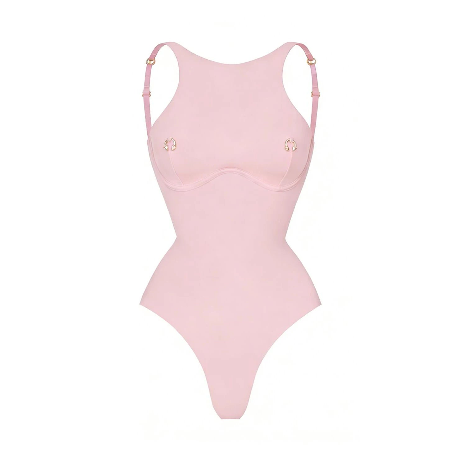 2026 2 Pezzi Costume da Bagno Intero Sexy da Donna, Monokini a Vita Alta Push-Up, Tinta Unita, Abbigliamento da Spiaggia