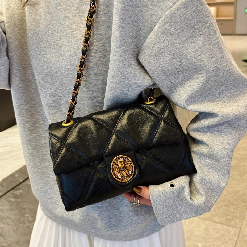 Borse di lusso Borse da donna di marca famosa Designer Lady Lingge Modello Borse a tracolla a tracolla Borse da donna sotto le ascelle in pelle Pu