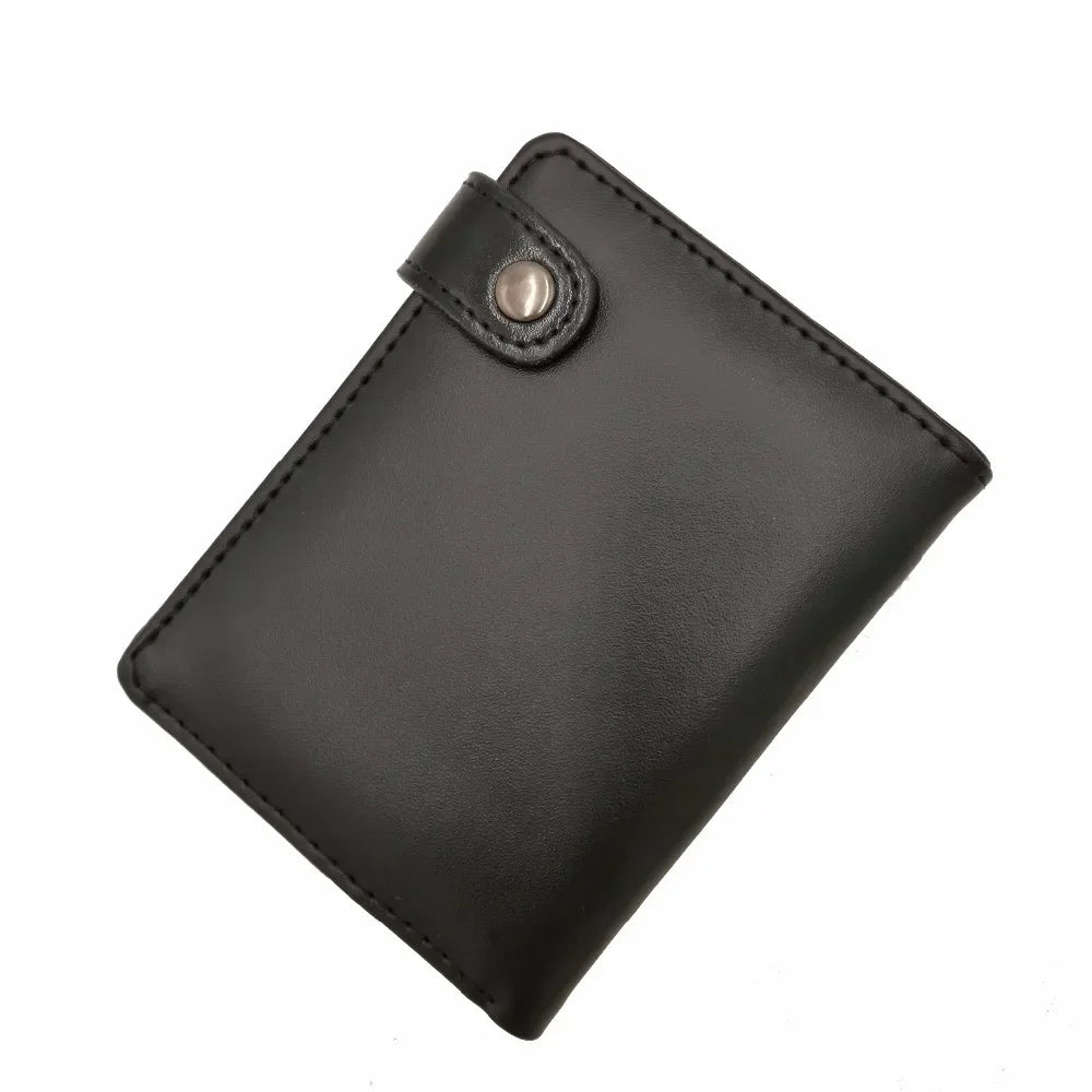 Death Note Anime Portafoglio corto in pelle PU nera Porta carte e portamonete per regalo per ragazzi e ragazze