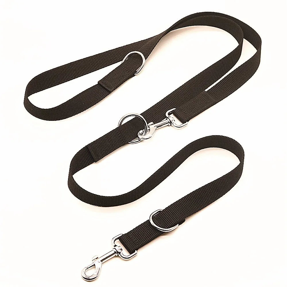 Outdoor Dog Leashes Dog Chain Control Dog Lead Leash Adjustable Training Double Ended 2.5M Police Style Safety Pet Dogs Walking