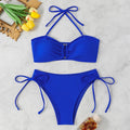 Bikini a Vita Alta da Donna 2026, Costume da Bagno Annodato, Abbigliamento da Spiaggia Brasiliano con Push-Up