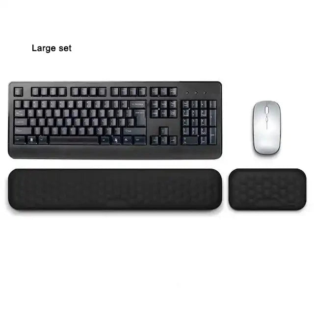 Poggiapolsi Memory Foam 2 In 1 Per Tastiera E Mouse Ergonomico