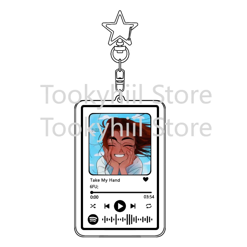 Popolare 26 brani Alien Stage Music Portachiavi Colonna sonora originale LUKA Accessorio per donna Ciondolo per borsa Playlist Codice Keying Fans Regalo