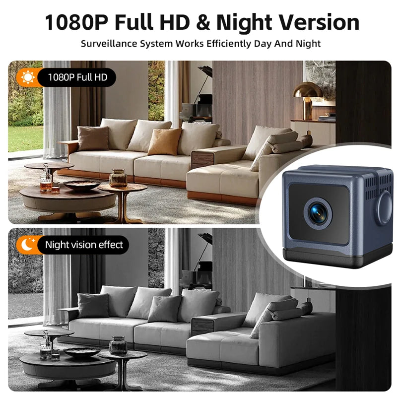 Wireless Mini WiFi Security Camera Smart Home IP Remote View Small Camcorder Built-in Battery Night Vision Invisible Cam