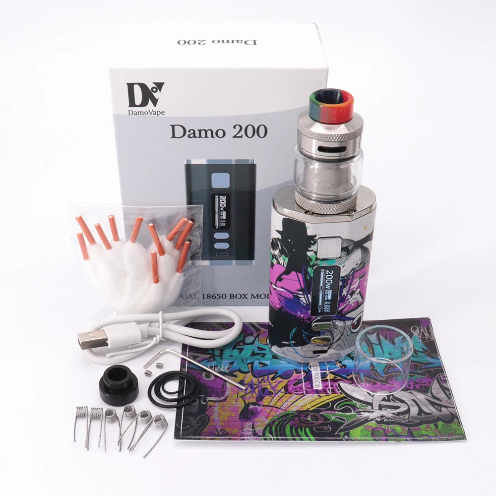 Sigaretta elettronica 200W VAPE Box Mod 4400mah Batteria Zeus Sub Ohm Serbatoio Dead Rabbit V1/v3 Rta Doppia bobine Atomizzatore Vape Kit