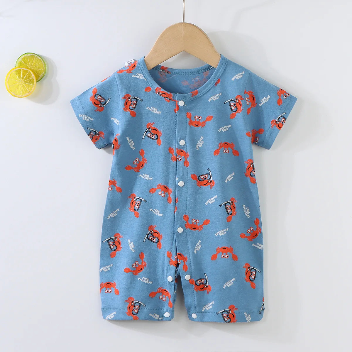 Tutine Neonato 2026 Nuove in Cotone Puro Estive per Bambini e Bambine, Pagliaccetti a Maniche Corte Sottili con Bretelle, Abbigliamento per Neonati