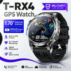 Nuovo Smartwatch Militare T-RX4 Ultra 2026 con GPS Integrato a Doppia Banda, Bussola, Altimetro, Impermeabilità 10ATM e Chiamate Bluetooth per Uomo