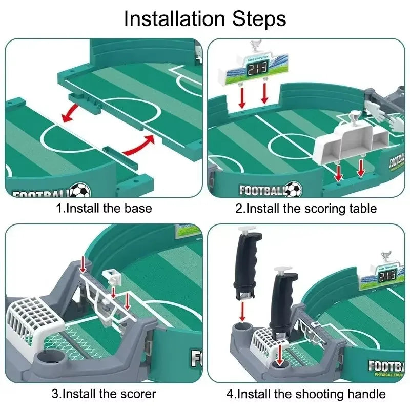 Tavolo da calcio caldo per feste in famiglia Gioco da tavolo da calcio Giocattoli da calcio interattivi da tavolo Bambini Ragazzi Sport Gioco portatile all'aperto Regalo