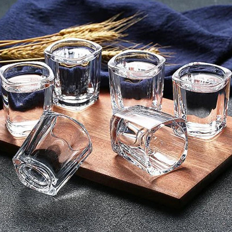Set da 6 bicchieri da vino di lusso, bicchieri di vetro trasparenti, bicchieri da cocktail squisiti, bicchieri da whisky in stile europeo, bicchieri da birra Brandy