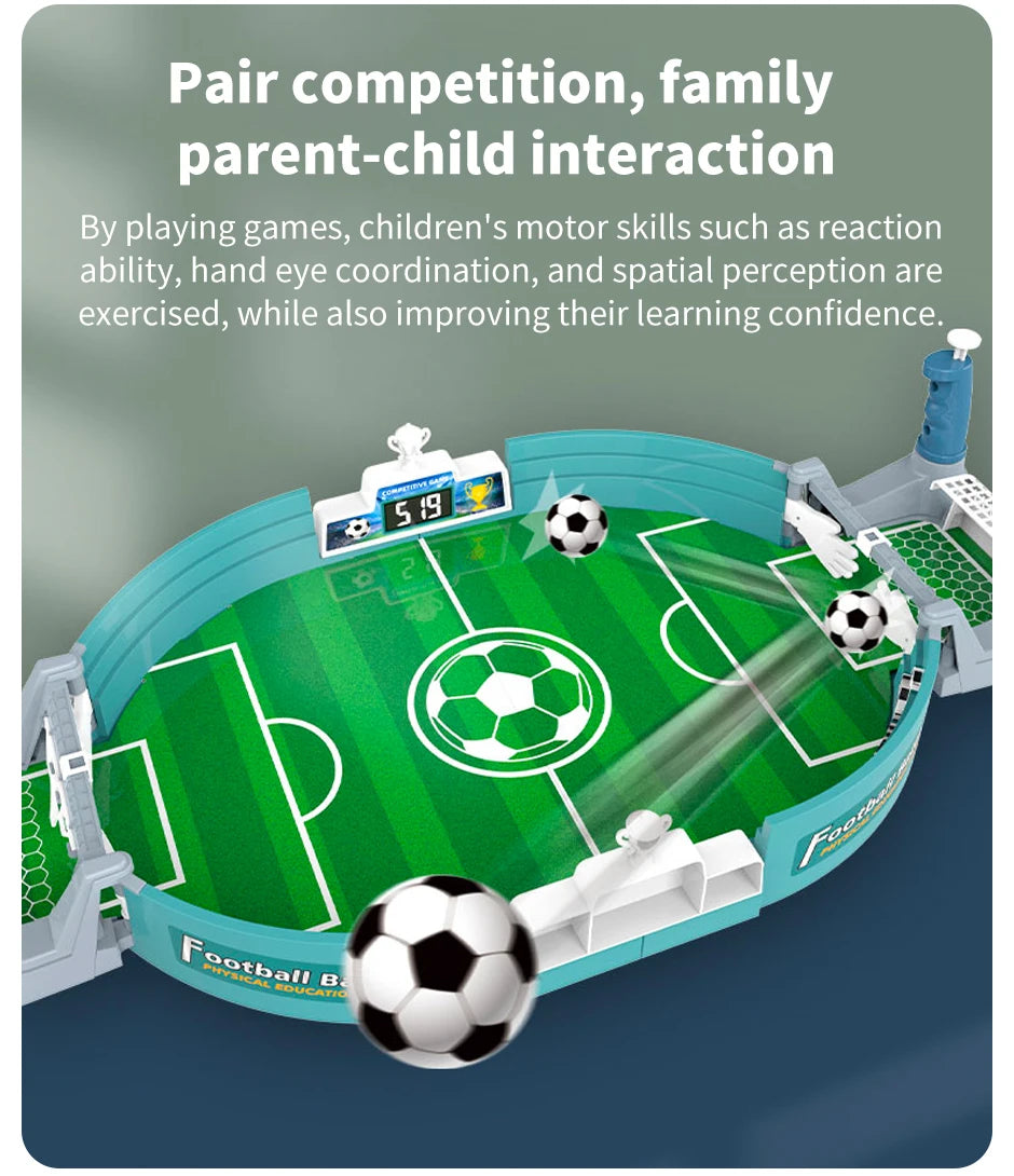 Gioco di calcio balilla, gioco di calcio per due persone Gioco da tavolo Gioco di puzzle interattivo genitore-figlio Calcio balilla Giocattolo da calcio da tavolo