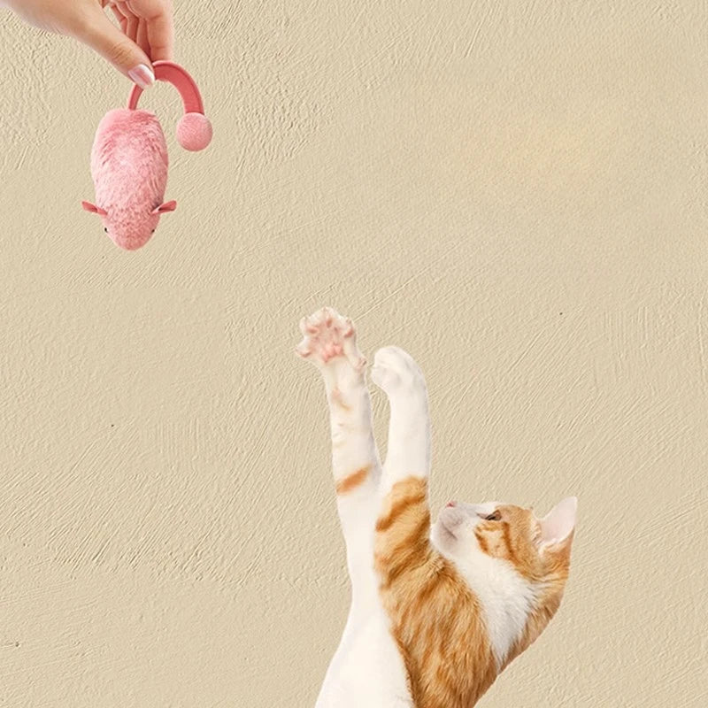 Topo Peluche Interattivo Per Gatti Da Masticare Luminoso E Sonoro Giocattolo