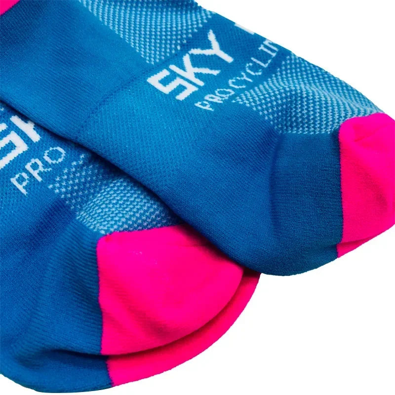 New stripe Dot Cycling Socks Top Quality Professional Brand Sport Socks Breathable Bicycle Sock Outdoor Racing Running Socks