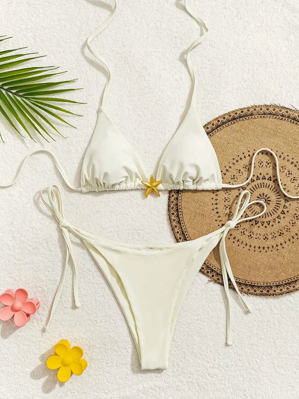 Nuovo Set Bikini Triangolo 2026 - Costume da Bagno Push-Up con Stampa Floreale e Slip Brasiliano
