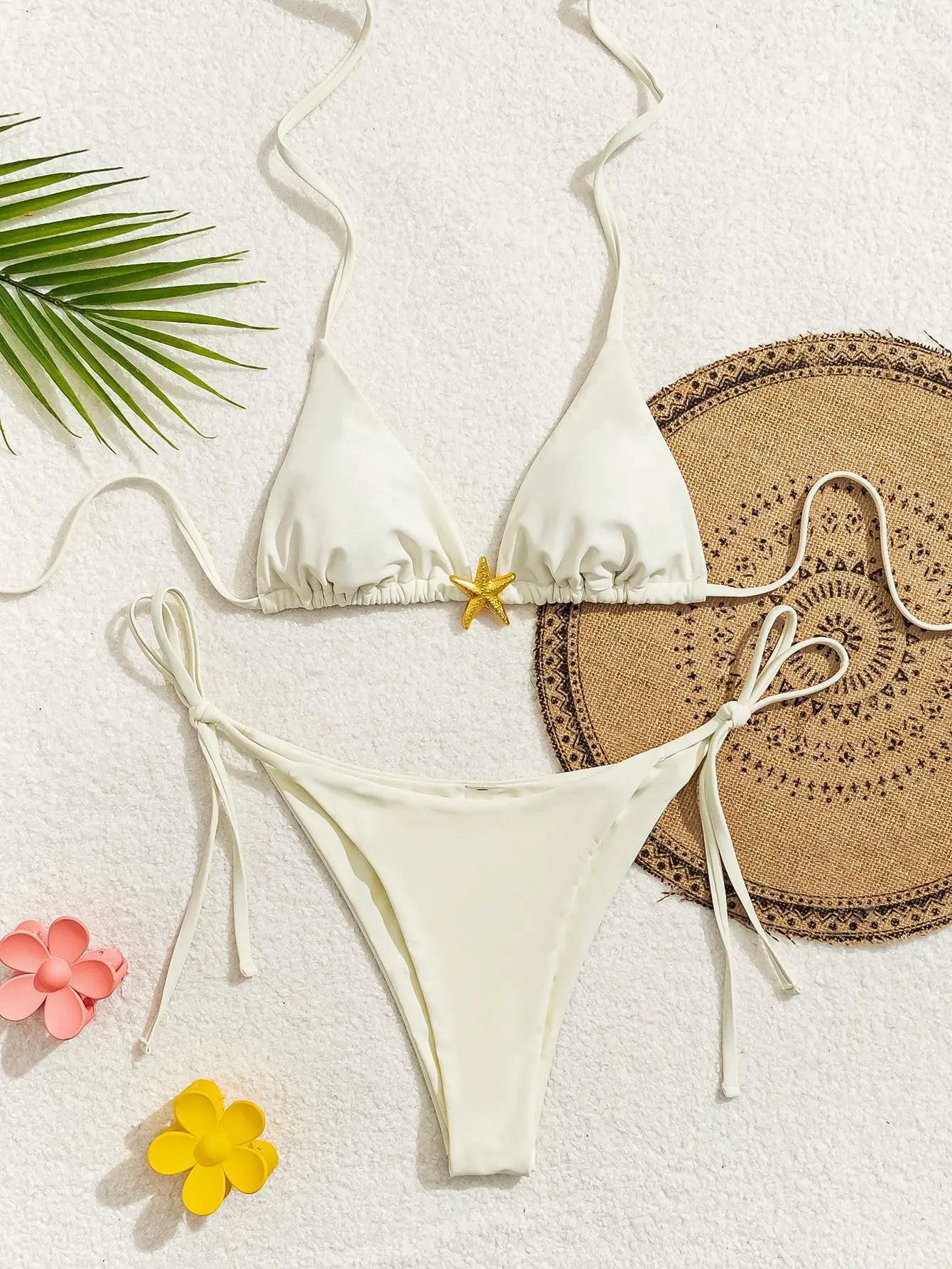 Nuovo Set Bikini Triangolo 2026 - Costume da Bagno Push-Up con Stampa Floreale e Slip Brasiliano